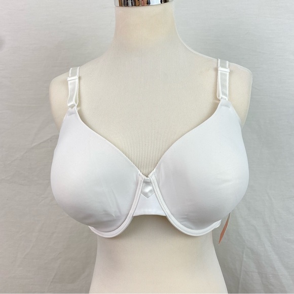 Warner's Women's Bra 40C White Simply Perfect Smoothes Underarm Bulge Underwire - Picture 2 of 11